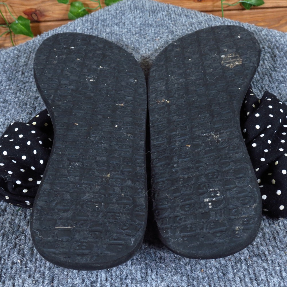 Sanuk Yoga Sling 2 Women Sandal Size 10 Casual Comfort Black White Polka Dot - Picture 5 of 6
